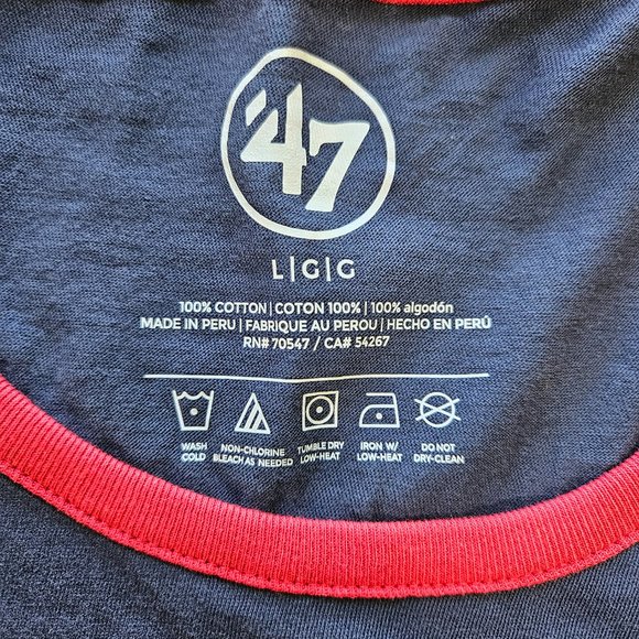 '47 Men's Boston Red Sox MLB Navy Blue Winger Franklin Tank Top size L Large - Picture 7 of 8